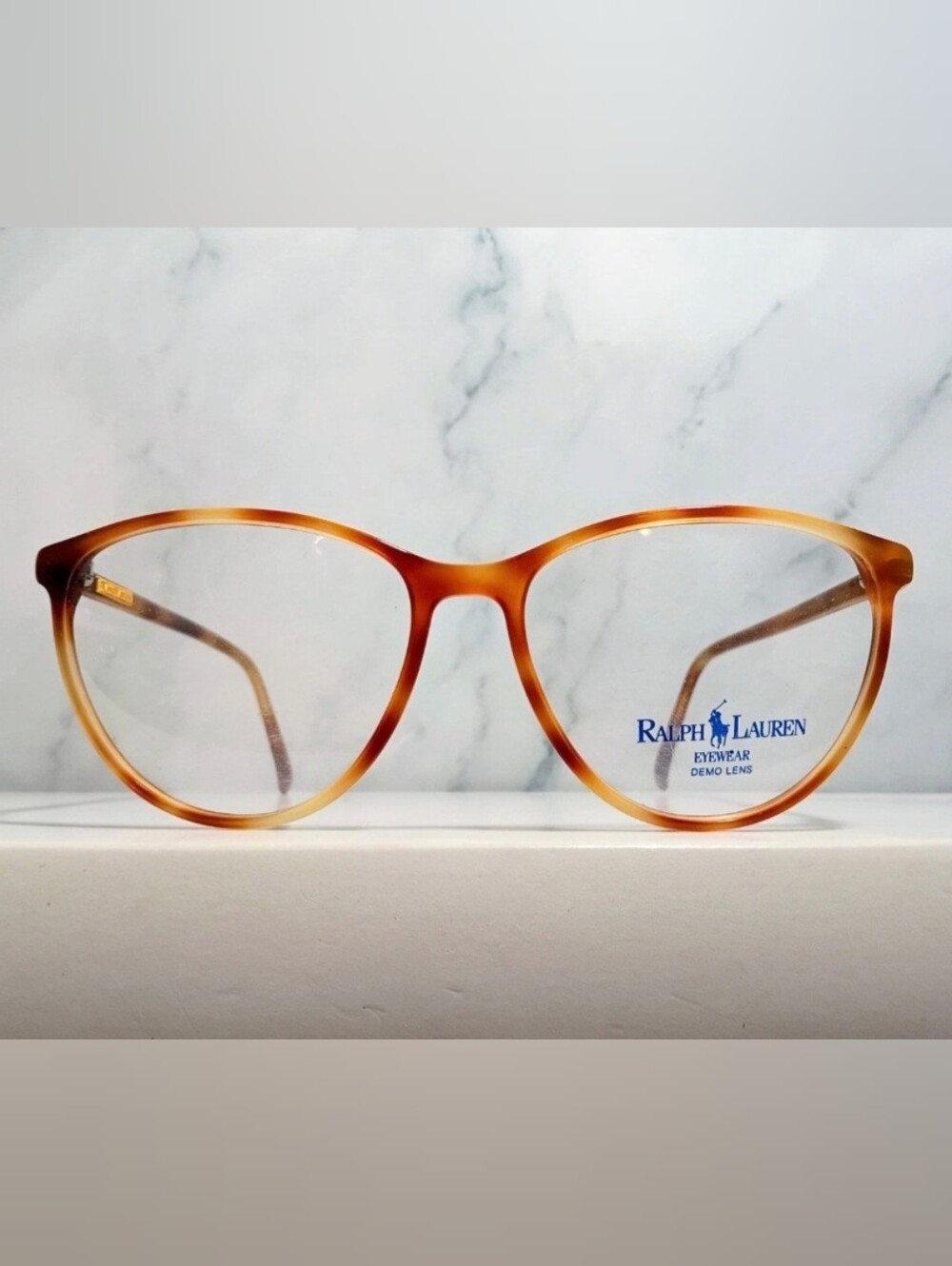 Vintage Ralph Lauren Eyewear 525 077 Brown Tortoise Eyeglass Frame, 54-16-135